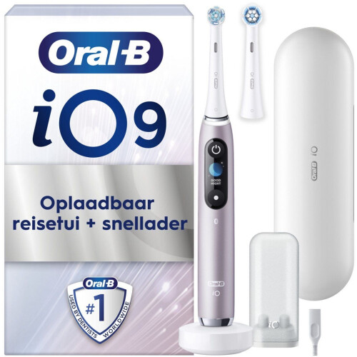 Oral-B iO 9N - Elektrische Tandenborstel - 7 Poetsstanden - Roze Tweedehands