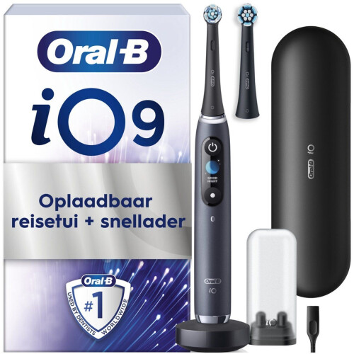 Oral-B iO 9N - Elektrische Tandenborstel - 7 Poetsstanden - Zwart Tweedehands