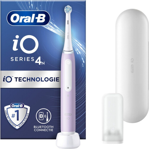 Oral-B iO Series 4 - Elektrische tandenborstel - 4 poetsstanden - Paars