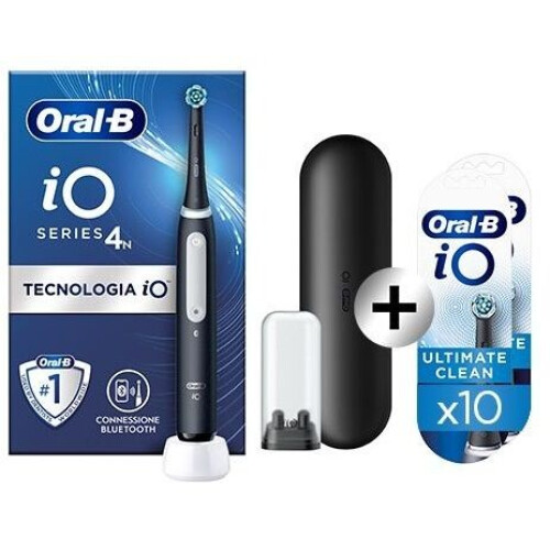 Oral-B iO Series 4 - Elektrische tandenborstel - 4 poetsstanden - Zwart Tweedehands