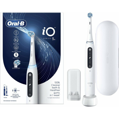 Oral-B iO Series 5n - Elektrische tandenborstel - A.I. Poetsherkenning - Wit Tweedehands