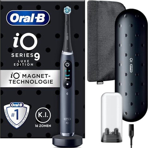 Oral-B iO Series 9 - Elektrische Tandenborstel - AI Tandoppervlakanalyse - Zwart