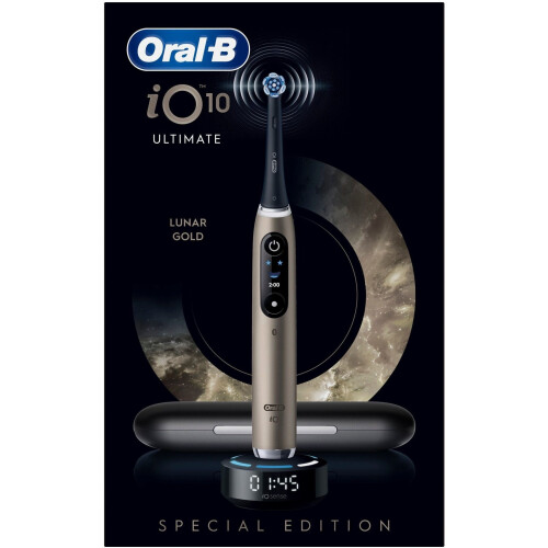 Oral-B iO10 - Elektrische Tandenborstel - 7 Poetsstanden - Lunar Gold Tweedehands