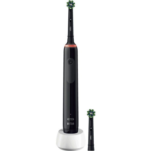 Oral-B Pro 3 - 3000 Cross Action Elektrische Tandenborstel - 2 opzetborstels - Zwart