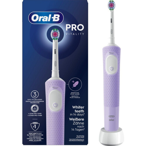Oral-B Pro Vitality - Elektrische Tandenborstel - 3 Poetsstanden - Paars