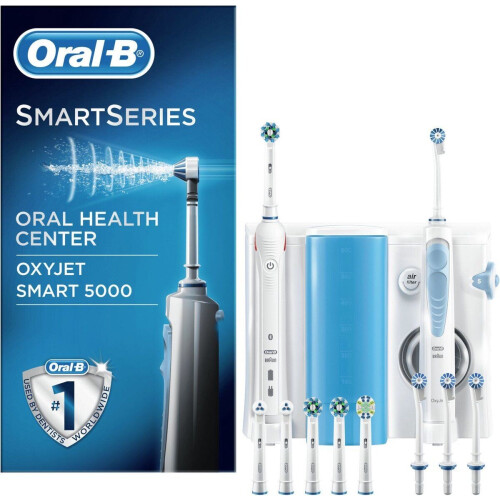 Oral-B Smart 5000 + Oxyjet Monddouche - Elektrische Tandenborstel Tweedehands