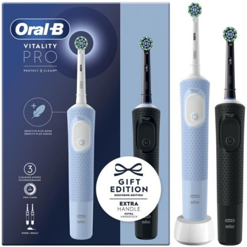 Oral-B Vitality Pro - D103 - Elektrische tandenborstel - Roterende-oscillerende - Blauw en zwart