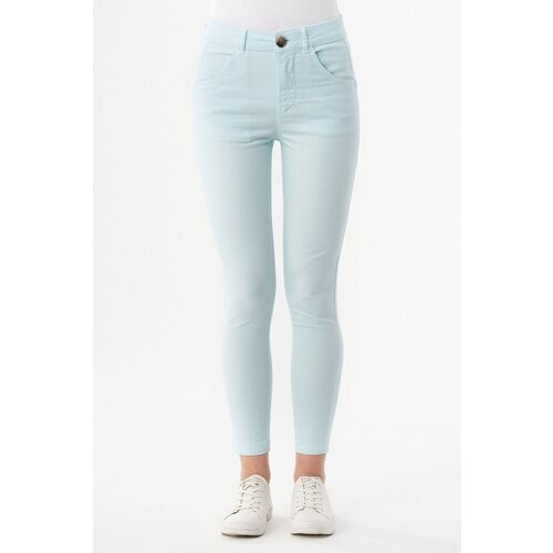 ORGANICATION dames vegan Broek Biologisch Katoen Lichtblauw Tweedehands