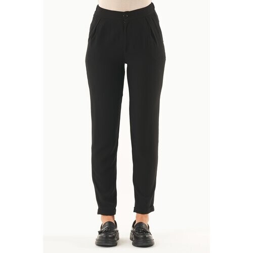 ORGANICATION dames vegan Broek Ecovero Zwart Tweedehands