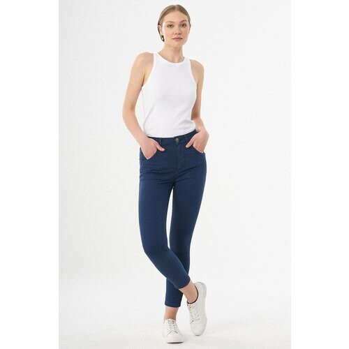 ORGANICATION dames vegan Broek Navy Tweedehands