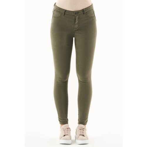 ORGANICATION dames vegan Broek Tencel Bio-Katoen Olive Tweedehands