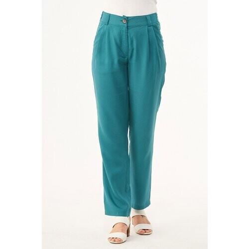 ORGANICATION dames vegan Chino Broek Petrolgroen Tweedehands