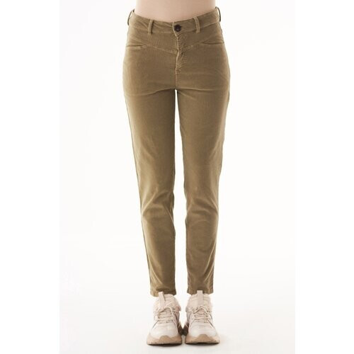 ORGANICATION dames vegan Corduroy Broek Bio-Katoen Olive Oil Tweedehands