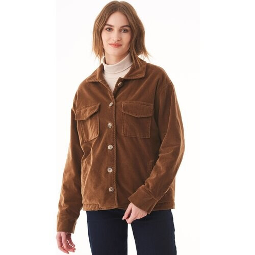 ORGANICATION dames vegan Corduroy Jack Bio-Katoen Bruin Tweedehands