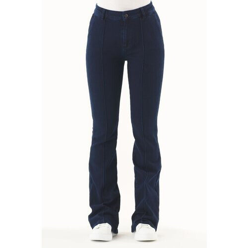 ORGANICATION dames vegan Flared Jeans Bio-Katoen Dark Navy Tweedehands