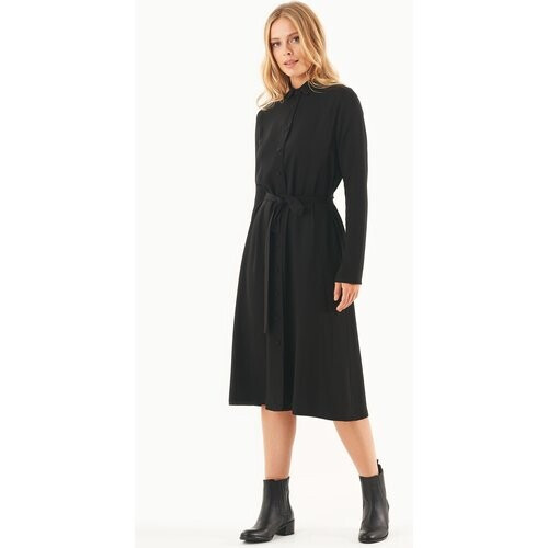 ORGANICATION dames vegan Hemdjurk Ecovero Zwart Tweedehands