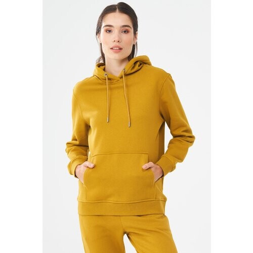 ORGANICATION dames vegan Hoodie Donkergeel Tweedehands