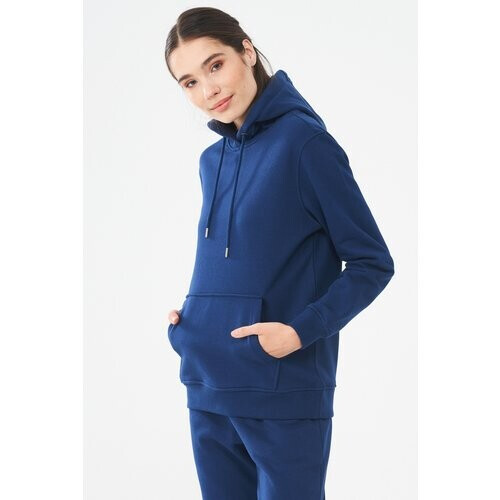 ORGANICATION dames vegan Hoodie Navy Blauw Tweedehands