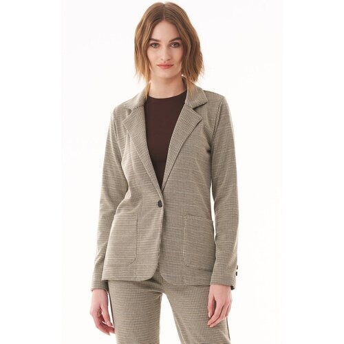 ORGANICATION dames vegan Houndstooth Blazer Tweedehands