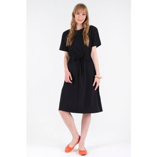 ORGANICATION dames vegan Jurk Slub Jersey Zwart Tweedehands