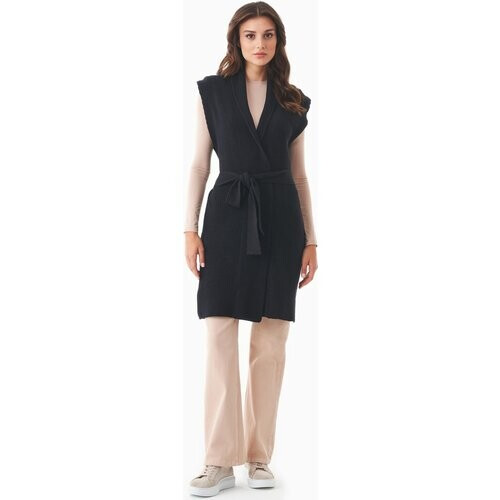 ORGANICATION dames vegan Lang Gebreid Vest Van Biologisch Katoen Tweedehands