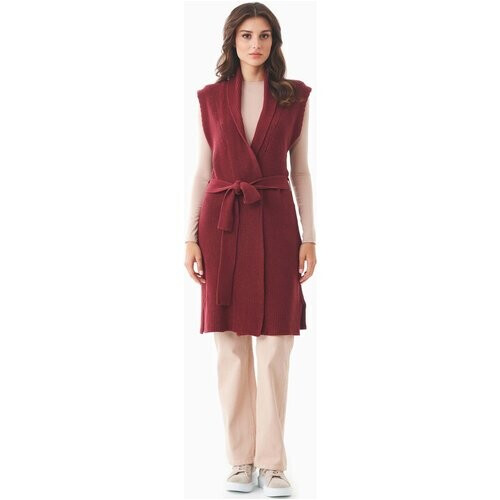 ORGANICATION dames vegan Lang Gebreid Vest Van Biologisch Katoen Tweedehands