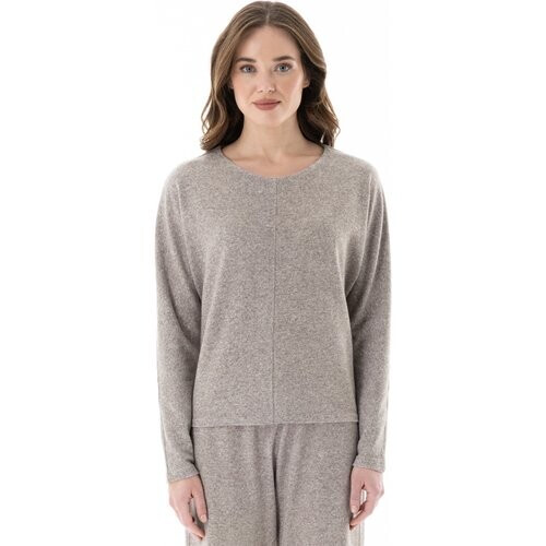 ORGANICATION dames vegan Longsleeve Shirt Bruin Melange Tweedehands