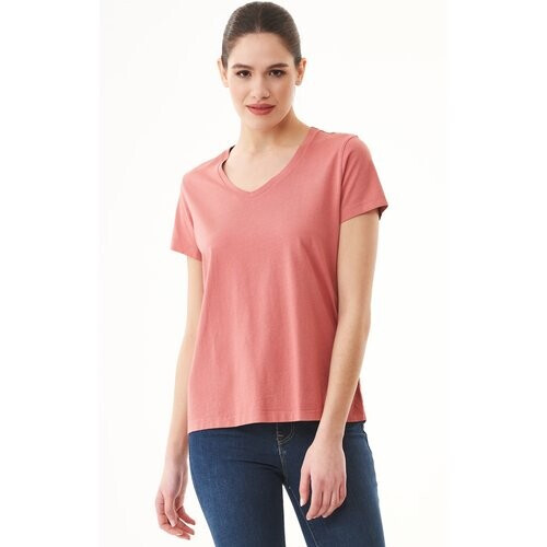 ORGANICATION dames vegan Natural Dye T-Shirt Van Biologisch Katoen Tweedehands