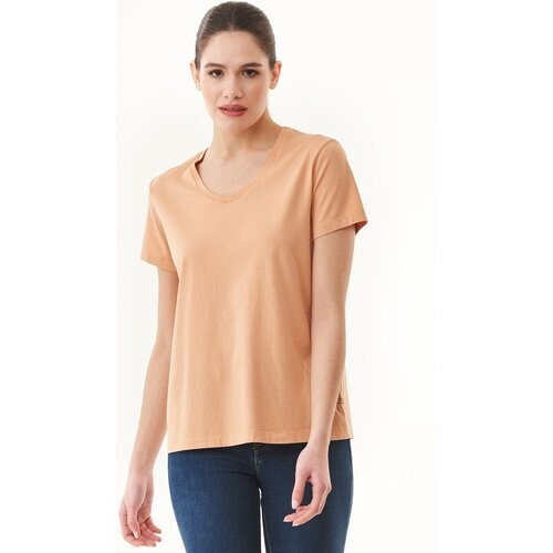 ORGANICATION dames vegan Natural Dye T-Shirt Van Biologisch Katoen Tweedehands