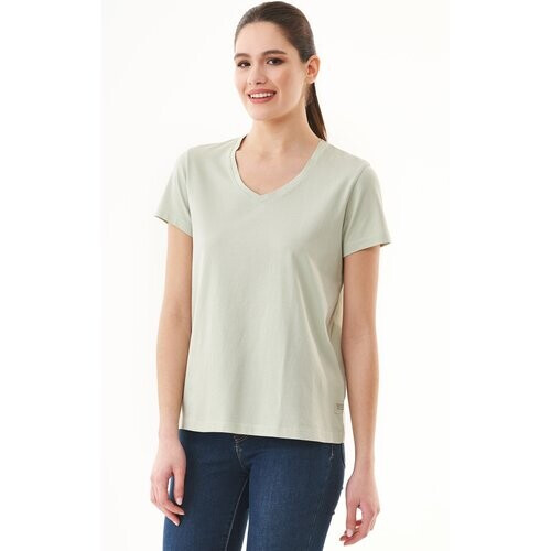 ORGANICATION dames vegan Natural Dye T-Shirt Van Biologisch Katoen Tweedehands