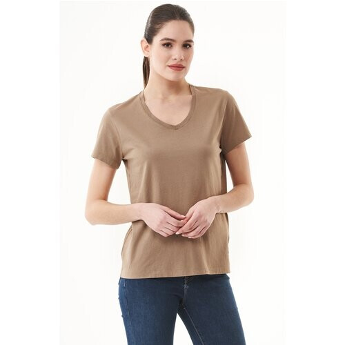 ORGANICATION dames vegan Natural Dye T-Shirt Van Biologisch Katoen Tweedehands