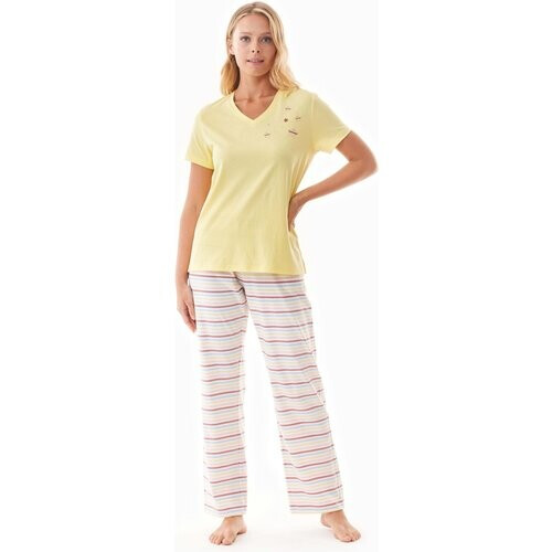 ORGANICATION dames vegan Pyjama Set Trinnity Geel Tweedehands