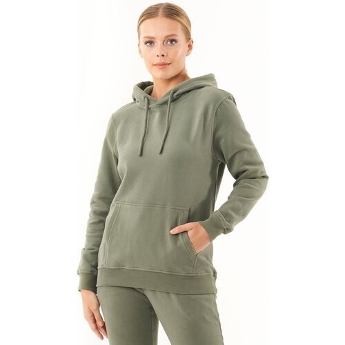 ORGANICATION dames vegan Soft Touch Hoodie Olive Tweedehands