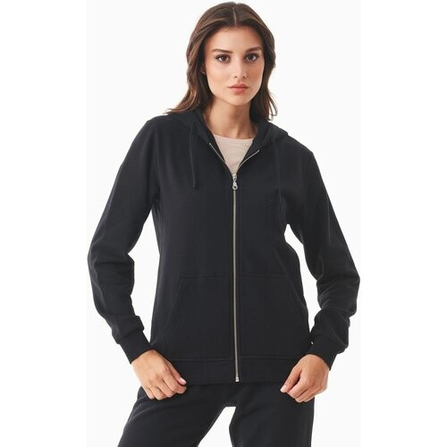 ORGANICATION dames vegan Sweatjack Soft Touch Biologisch Katoen Zwart Tweedehands