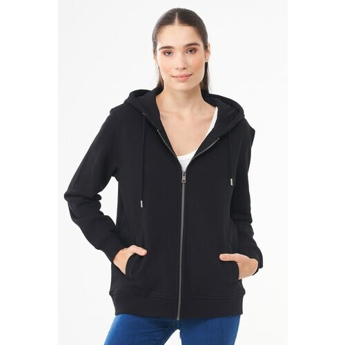 ORGANICATION dames vegan Sweatjack Zwart Tweedehands