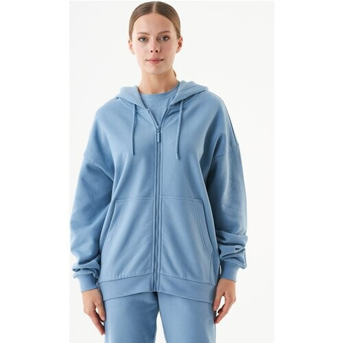 ORGANICATION dames vegan Sweatvest Jale Blauw Tweedehands