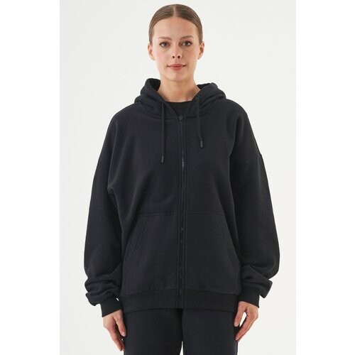 ORGANICATION dames vegan Sweatvest Jale Zwart Tweedehands