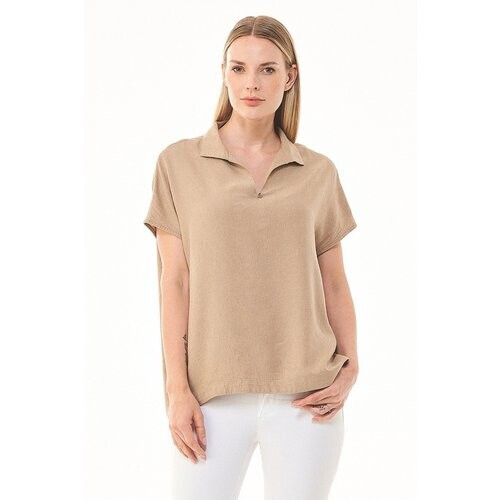 ORGANICATION dames vegan Top Ecovero Beige Tweedehands