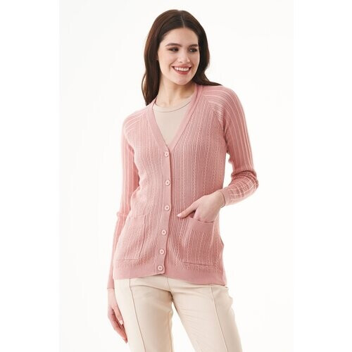 ORGANICATION dames vegan Vest Met Knopen Dusty Blush Tweedehands