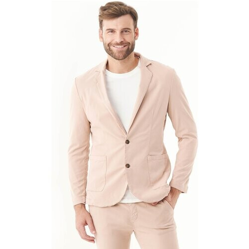 ORGANICATION mannen vegan Blazer Tencel & Biokatoen Beige Tweedehands