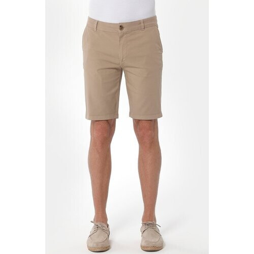 ORGANICATION mannen vegan Chinoshort Slank Beige Tweedehands