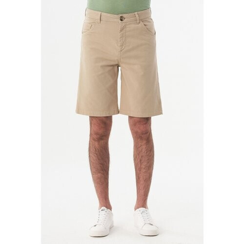 ORGANICATION mannen vegan Five-Pocketshort Beige Tweedehands