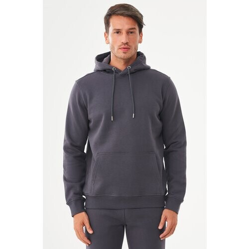 ORGANICATION mannen vegan Hoodie Biologisch Katoen Asphalt Tweedehands