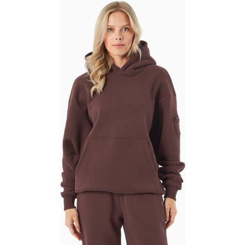 ORGANICATION mannen vegan Hoodie Harvinn Bitter Chocolate Tweedehands
