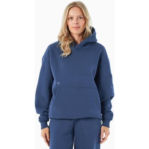 ORGANICATION mannen vegan Hoodie Harvinn Navy Tweedehands