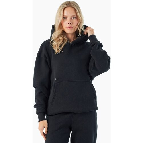 ORGANICATION mannen vegan Hoodie Harvinn Zwart Tweedehands