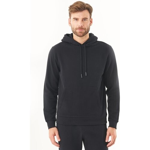 ORGANICATION mannen vegan Hoodie Hoolden Zwart Tweedehands