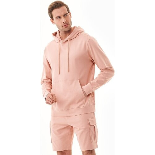 ORGANICATION mannen vegan Hoodie Oud Roze Tweedehands