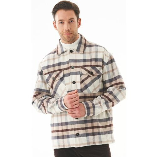 ORGANICATION mannen vegan Overshirt Flanel Ruit Multicolour Tweedehands