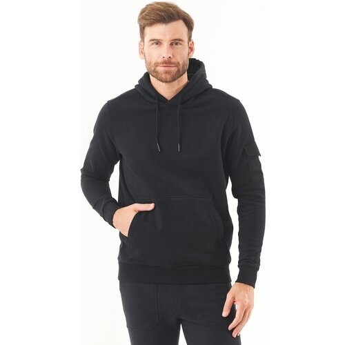 ORGANICATION mannen vegan Soft Touch Sweathoodie Zwart Tweedehands